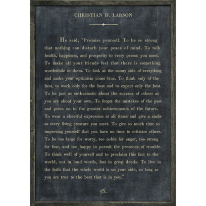 Christian Larson Art Piece - Twinkle Twinkle Little One