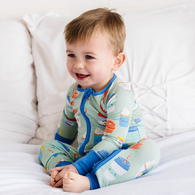 Aqua I Love You a Latte Bamboo Viscose Zippy - Twinkle Twinkle Little One