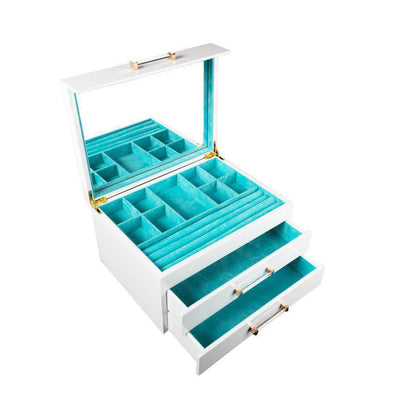 White Kendall High-Gloss Jewelry Box - Twinkle Twinkle Little One