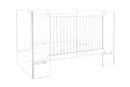 Nursery Works Vetro Crib in Clear Acrylic - Twinkle Twinkle Little One