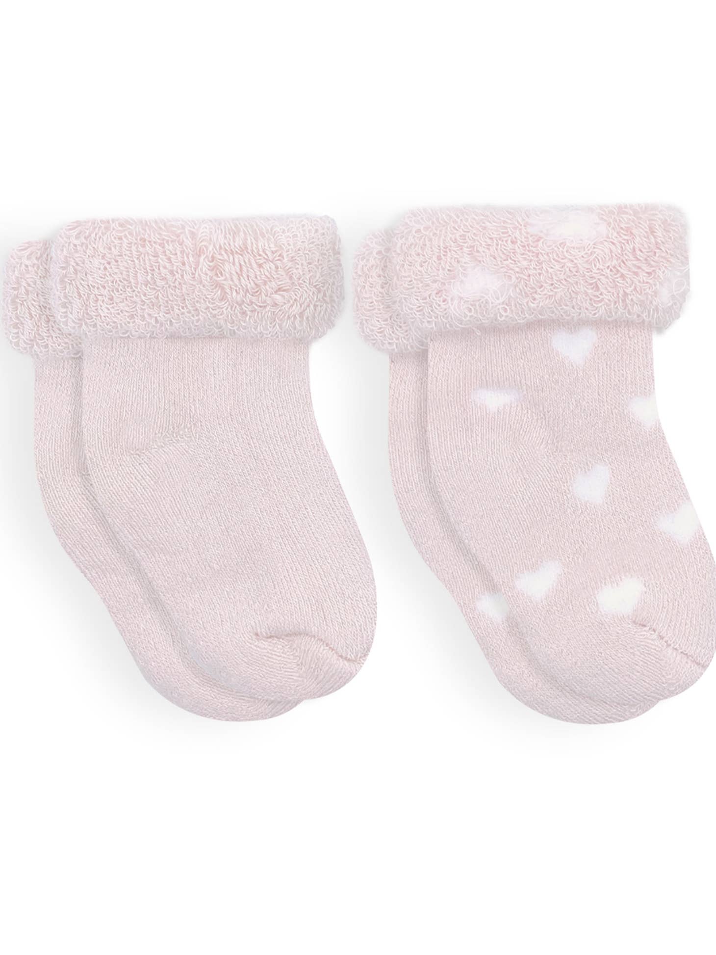 Heart Terry Baby Socks - Two Pair Set - Twinkle Twinkle Little One