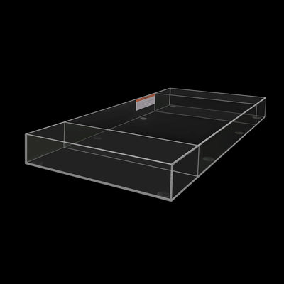 Acrylic Lucite Changing Tray With Side Compartments - Twinkle Twinkle Little One