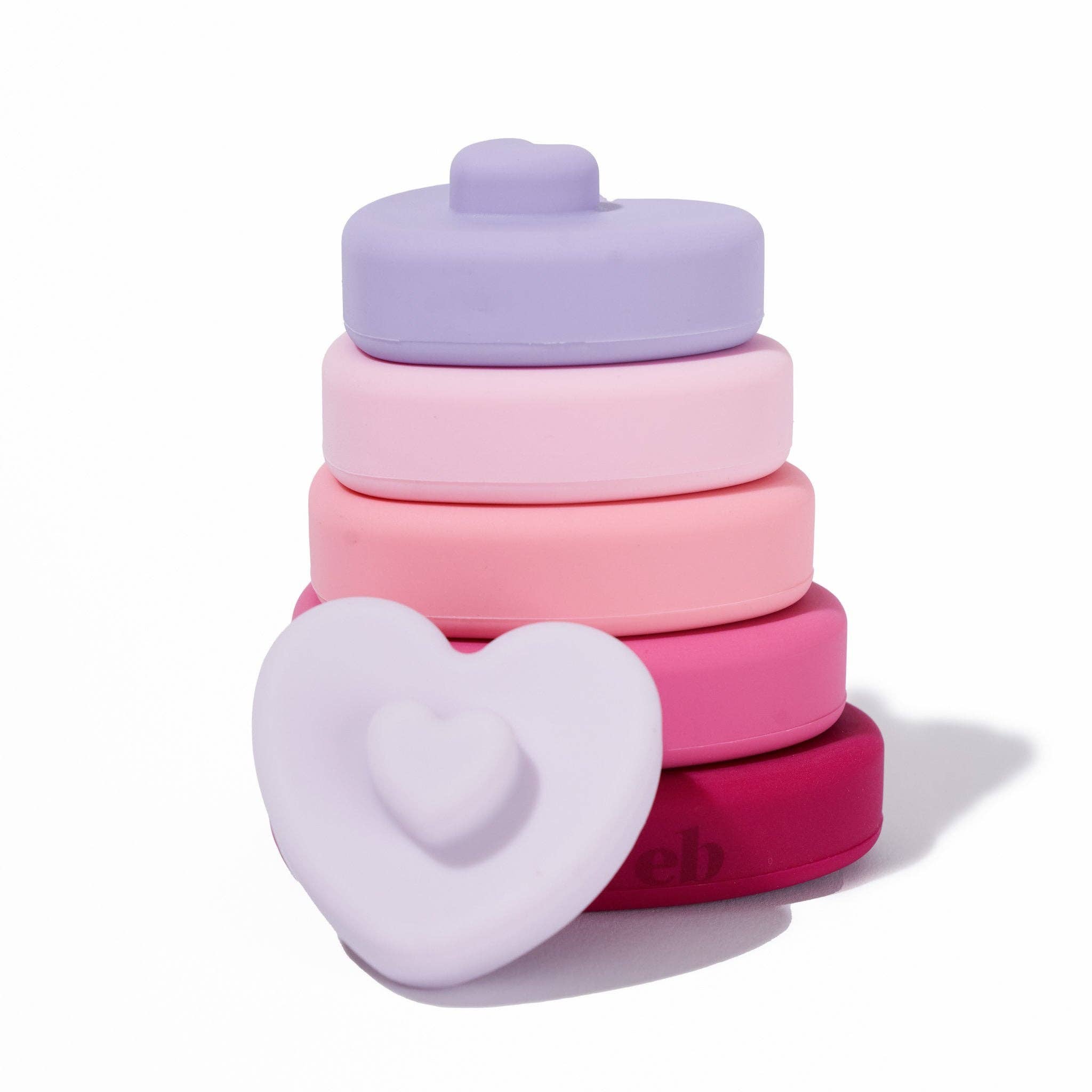 Heart Shape Silicone Stacking Toy - Twinkle Twinkle Little One