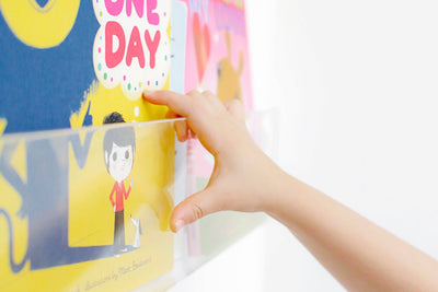 Booksee Clear Acrylic Wall Bookshelf Set - Twinkle Twinkle Little One