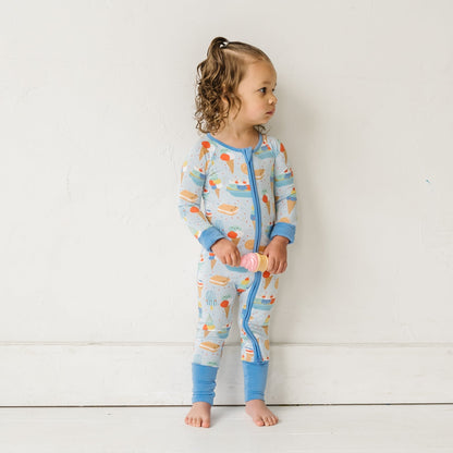 Blueberry Ice Cram Social Bamboo Viscose Zippy - Twinkle Twinkle Little One