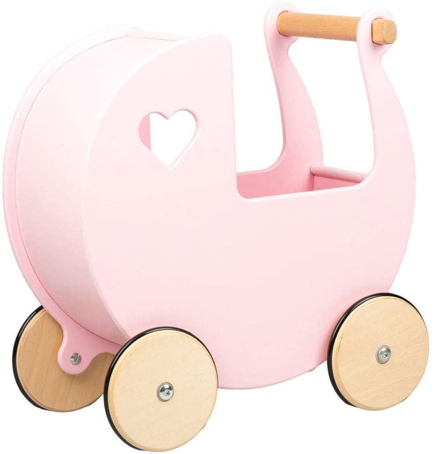 Traditional Dolls Stroller (Pram) - Light Pink - Twinkle Twinkle Little One