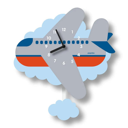 Airplane Pendulum 3-D Clock - Twinkle Twinkle Little One