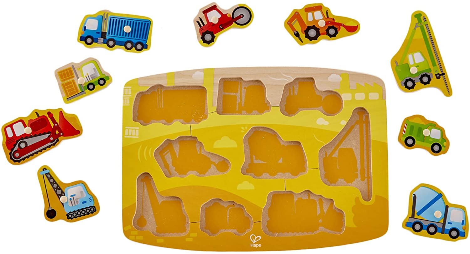 Construction Peg Puzzle - Twinkle Twinkle Little One