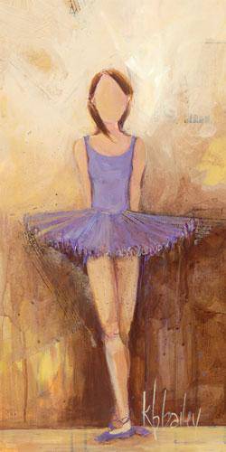 Purple Belle of the Ballet Canvas Reproduction