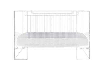 Nursery Works Vetro Crib in Clear Acrylic - Twinkle Twinkle Little One