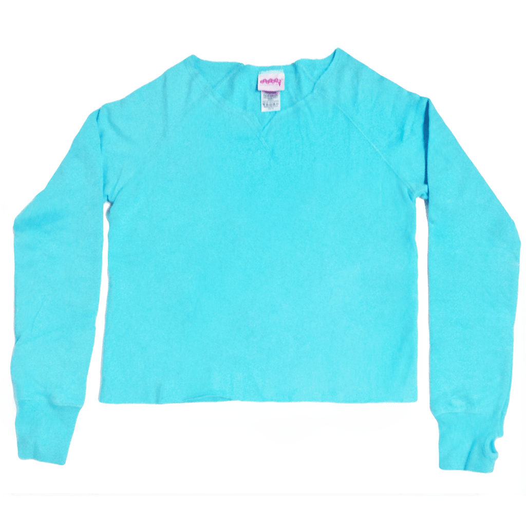 Patched Turquoise Cut-Off Sweatshirt - Twinkle Twinkle Little One