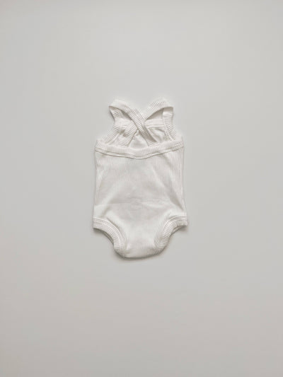 White Ribbed Tank Bodysuit - Twinkle Twinkle Little One