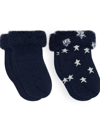 Star Terry Baby Socks - Two Pair Set - Twinkle Twinkle Little One