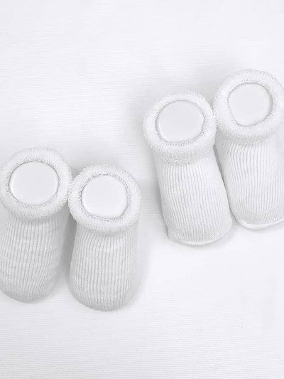 Terry Baby Socks - Two Pair Set - Twinkle Twinkle Little One