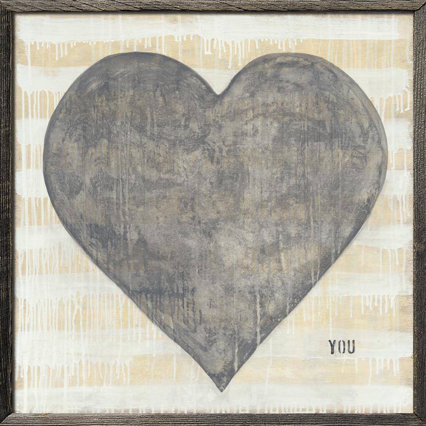 Heart You (Wood Framed) Art Piece