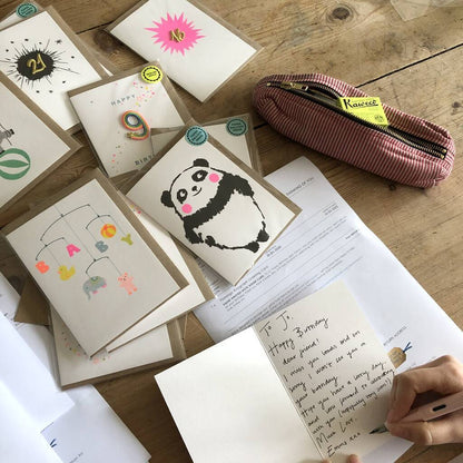 Happy Birthday Robot Patch Card - Twinkle Twinkle Little One