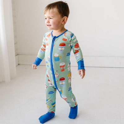 Aqua I Love You a Latte Bamboo Viscose Zippy - Twinkle Twinkle Little One