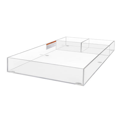 Acrylic Lucite Tray With Two Compartments - Twinkle Twinkle Little One