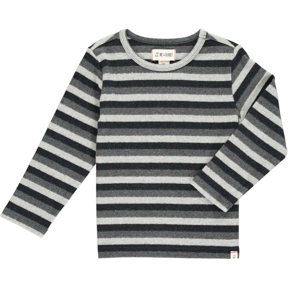 Alcoa Long Sleeve - Black & Grey Stripe - Twinkle Twinkle Little One