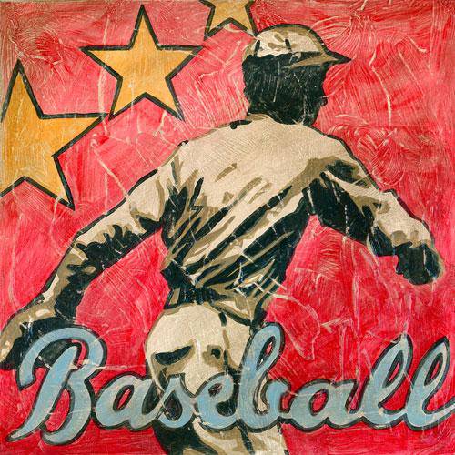 Baseball Star - Canvas Reproduction