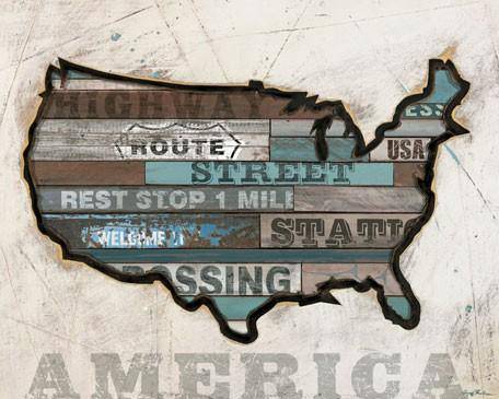 American Byways - America Canvas Stretched Art