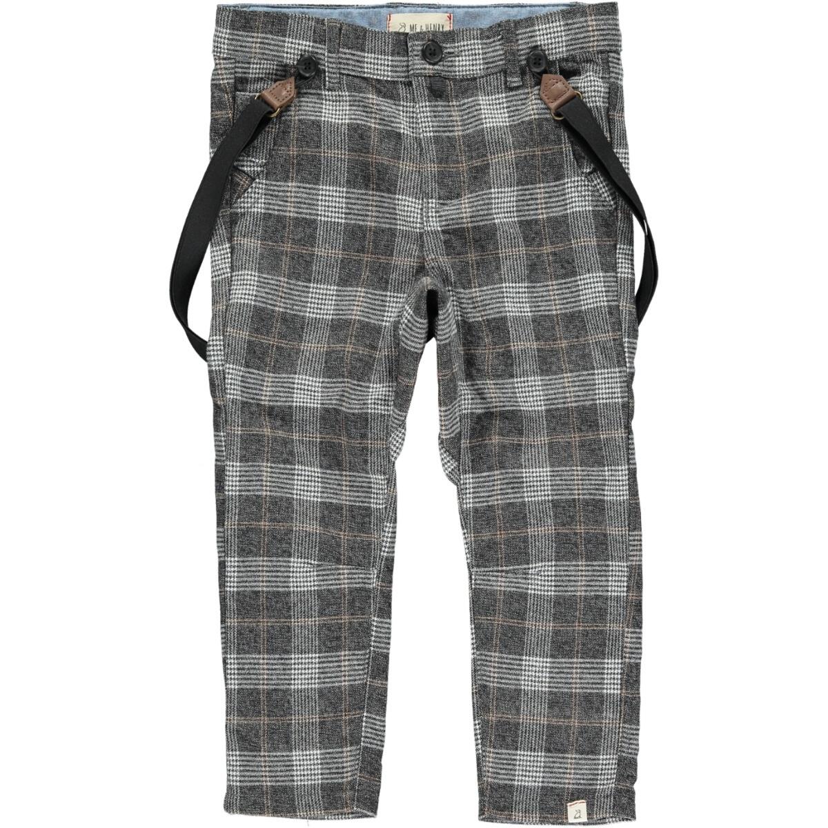 Me & Henry Grey Plaid Bradford Pants - Twinkle Twinkle Little One