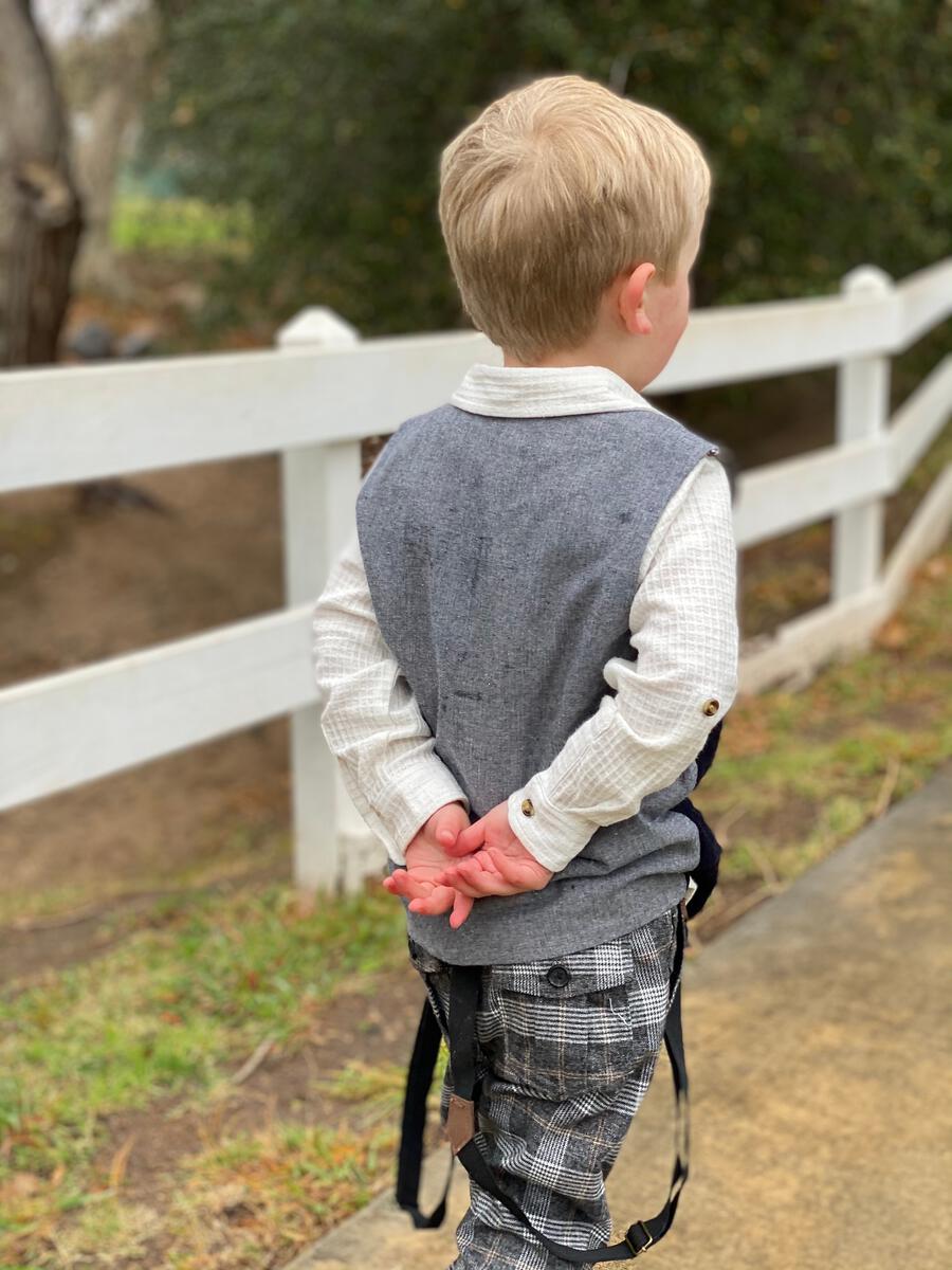 Me & Henry Grey Plaid Bradford Pants - Twinkle Twinkle Little One