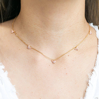 Baby Pink Mari Choker - Gold - Twinkle Twinkle Little One