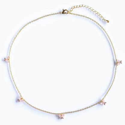 Baby Pink Mari Choker - Gold - Twinkle Twinkle Little One