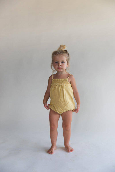 Bubble Romper - Dusty Yellow - Twinkle Twinkle Little One