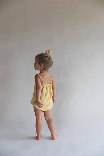 Bubble Romper - Dusty Yellow - Twinkle Twinkle Little One