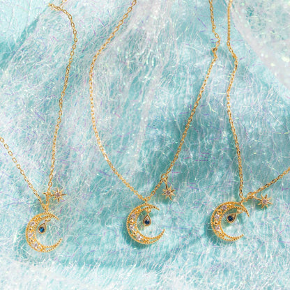 Blue Moon Necklace - Gold - Twinkle Twinkle Little One