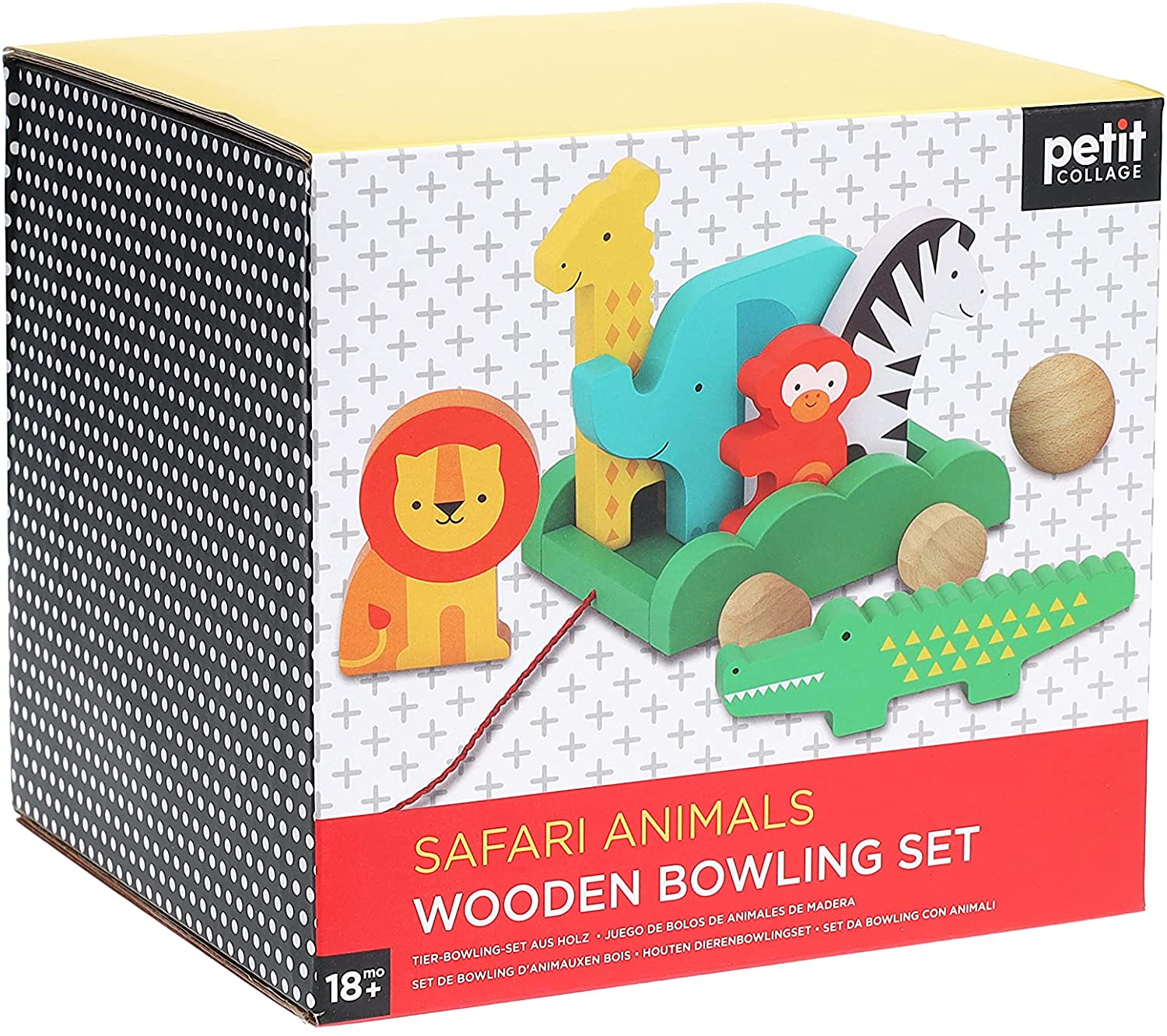 Safari Animals Wooden Bowling - Twinkle Twinkle Little One