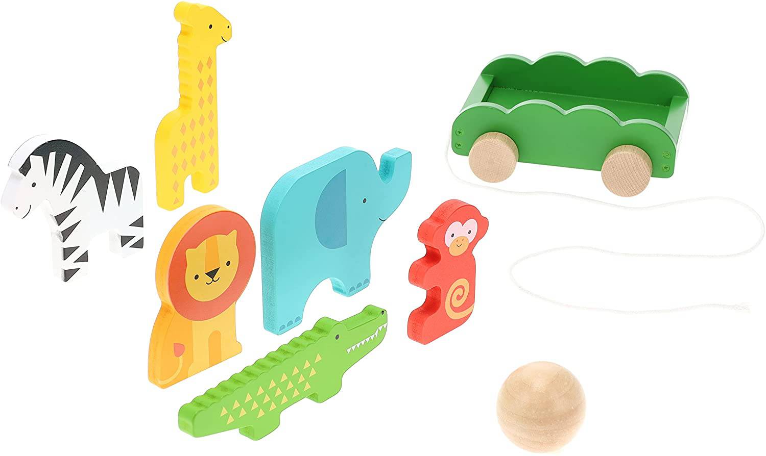 Safari Animals Wooden Bowling - Twinkle Twinkle Little One