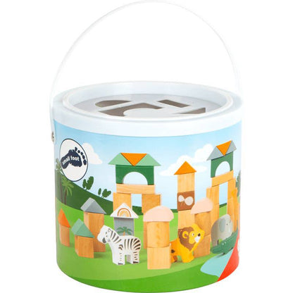 Safari Theme Building Blocks 50 Piece Playset - Twinkle Twinkle Little One