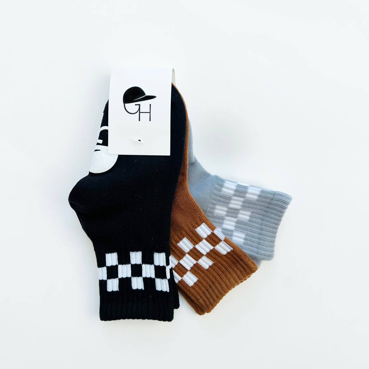 Checkered Crew Socks Set - Twinkle Twinkle Little One