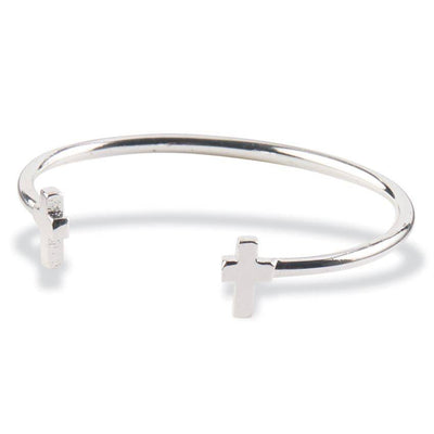 Sterling Silver Cross Bracelet - Twinkle Twinkle Little One