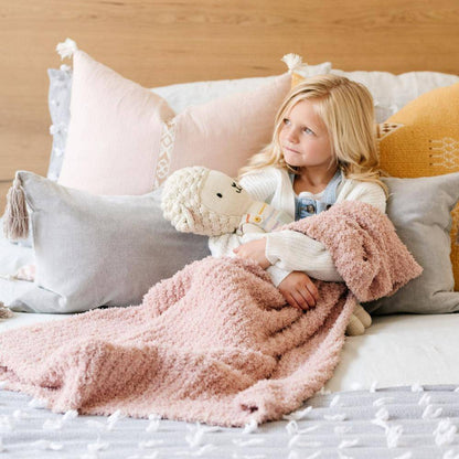 Cameo Ribbed Bamboni Receiving Blanket - Twinkle Twinkle Little One