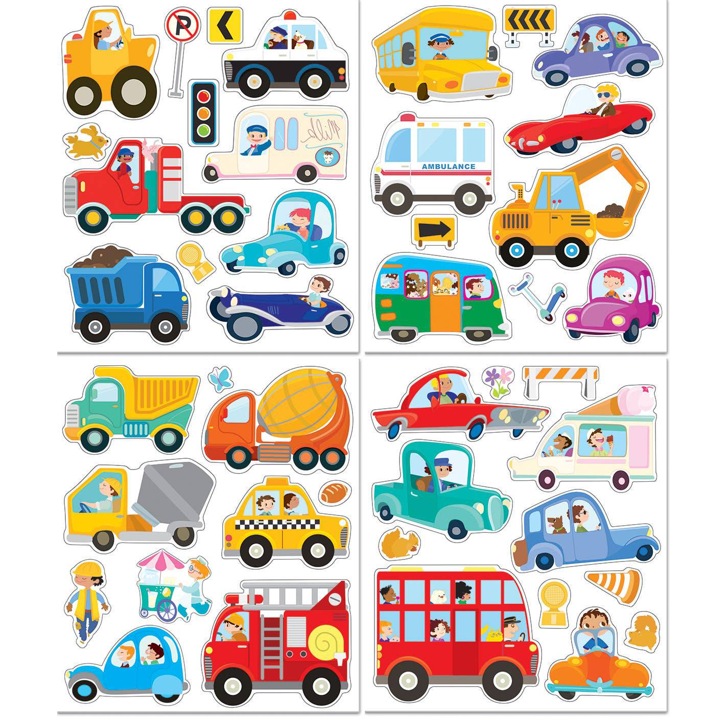 Cars & Trucks Sticker Activity Tote - Twinkle Twinkle Little One