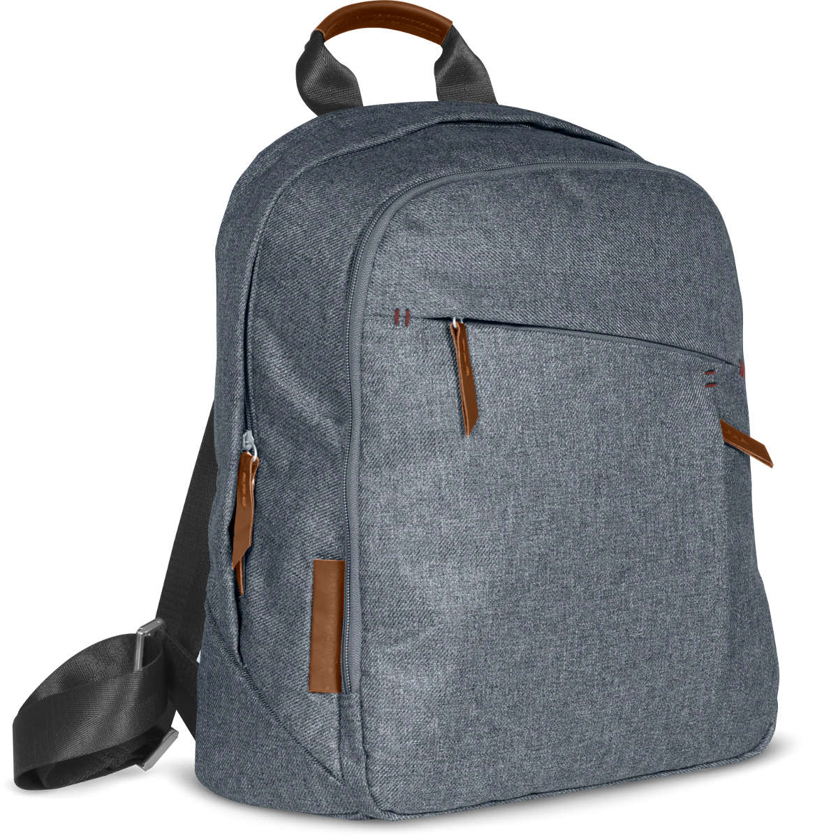 Buy gregory-blue-melange-saddle-leather UPPAbaby Changing Backpack