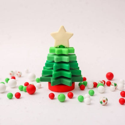 Christmas Tree Teether Silicone Stacker Toy - Twinkle Twinkle Little One