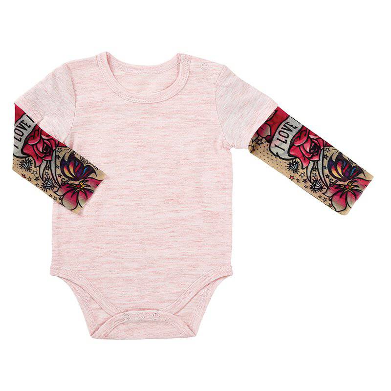 Tatoo Sleeve Onesie - Pink - Twinkle Twinkle Little One