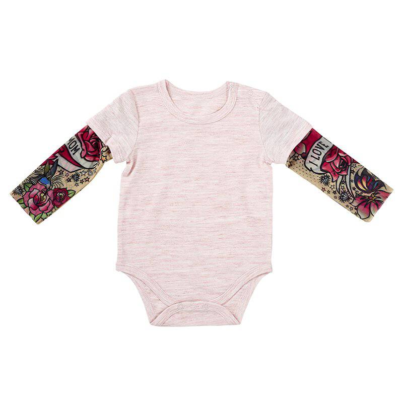 Tatoo Sleeve Onesie - Pink - Twinkle Twinkle Little One