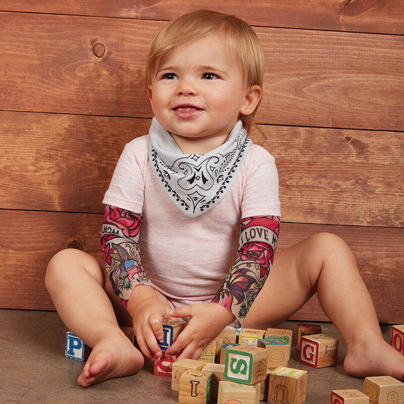 Tatoo Sleeve Onesie - Pink - Twinkle Twinkle Little One