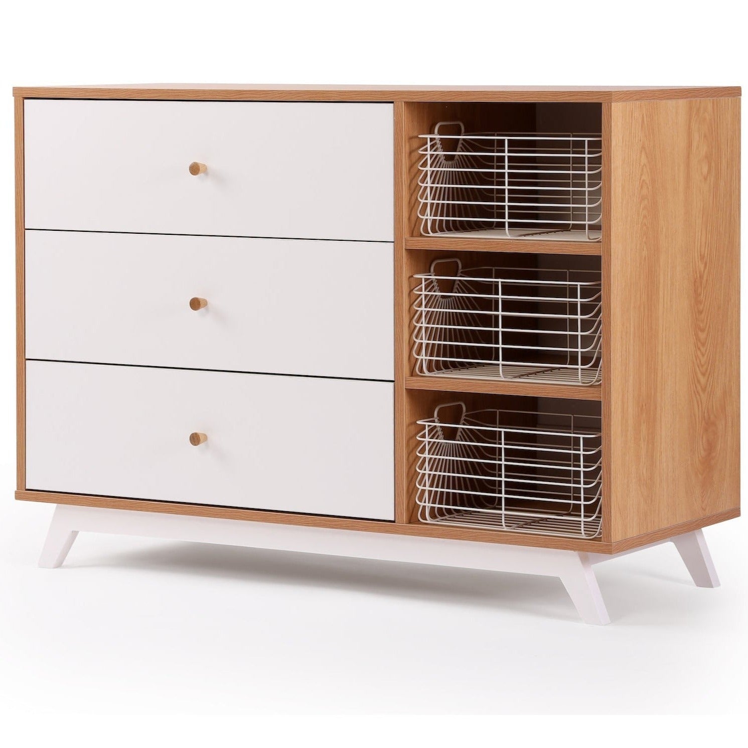 Dadada Central Park 3-Drawer + Two Shelves Dresser - Twinkle Twinkle Little One