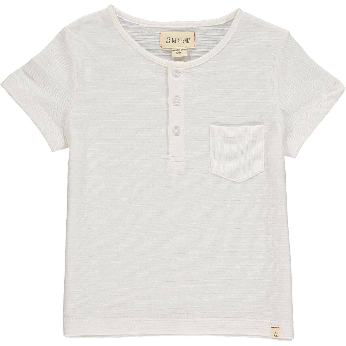 White Ribbed Dodger Henley - Twinkle Twinkle Little One
