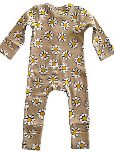 Daisy Pop Biscotti Organic 2-Way Zip Romper - Twinkle Twinkle Little One