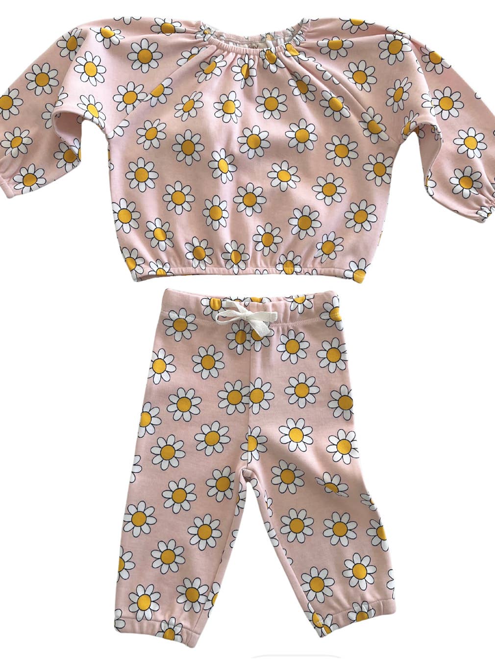Daisy Pop Taffy Organic Mode Top + Pant Set - Twinkle Twinkle Little One