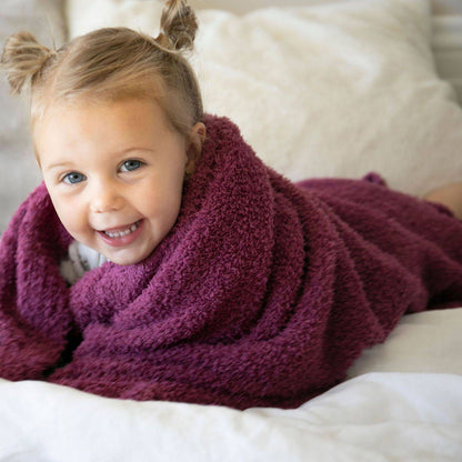 Deep Rose Bamboni Receiving Blanket - Twinkle Twinkle Little One