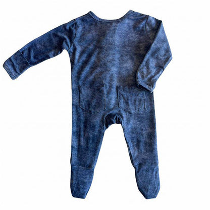 Denim Footie - Twinkle Twinkle Little One